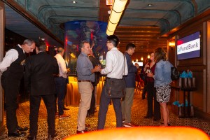 Guests mingling at the FundBank launch event in New York.