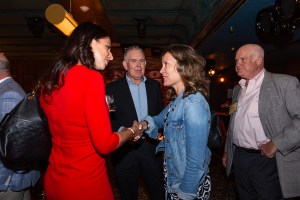 Guests meeting at FundBank's New York launch event.