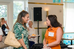 Colleagues socializing at the Fund Banking 2.0 - Post Banking Crisis Success event.