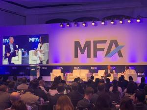Financial experts speaking at the MFA Miami event.